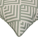 Outdoor Decor by Commonwealth Geo Print Outdoor Pillow Cover 18" x 18" Sage (Cover Only)