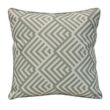 Outdoor Decor by Commonwealth Geo Print Outdoor Pillow Cover 18" x 18" Sage (Cover Only)