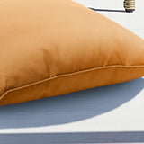 Outdoor Decor by Commonwealth Solid Olefin Textured Outdoor Pillow Cover 18" x 18" Mustard (Cover Only)