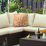 Outdoor Decor by Commonwealth Printed Outdoor Pillow Cover 18" x 18" Mustard (Cover Only)