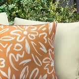Outdoor Decor by Commonwealth Printed Outdoor Pillow Cover 18" x 18" Mustard (Cover Only)