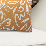 Outdoor Decor by Commonwealth Printed Lumbar Outdoor Pillow Cover 14" x 26" Mustard (Cover Only)