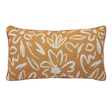 Outdoor Decor by Commonwealth Printed Lumbar Outdoor Pillow Cover 14" x 26" Mustard (Cover Only)
