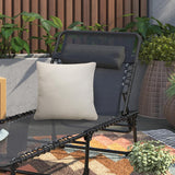 Outdoor Decor by Commonwealth Solid Outdoor Pillow Cover 18" x 18" White (Cover Only)