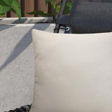Outdoor Decor by Commonwealth Solid Outdoor Pillow Cover 18" x 18" White (Cover Only)