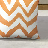 Outdoor Decor by Commonwealth Zig Zag Printed Large Outdoor Pillow Cover 24" x 24" Mustard (Cover Only)