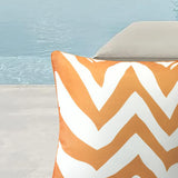 Outdoor Decor by Commonwealth Zig Zag Printed Large Outdoor Pillow Cover 24" x 24" Mustard (Cover Only)