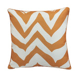 Outdoor Decor by Commonwealth Zig Zag Printed Large Outdoor Pillow Cover 24" x 24" Mustard (Cover Only)