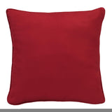 Outdoor Decor by Commonwealth Solid Olefin Textured Large Outdoor Pillow Cover 24" x 24" Red (Cover Only)