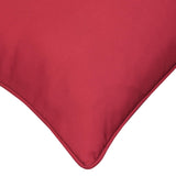 Outdoor Decor by Commonwealth Solid Olefin Textured Outdoor Pillow Cover 18" x 18" Red (Cover Only)