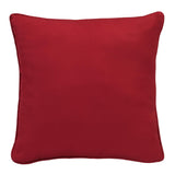 Outdoor Decor by Commonwealth Solid Olefin Textured Outdoor Pillow Cover 18" x 18" Red (Cover Only)