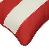 Outdoor Decor by Commonwealth Printed Stripe Outdoor Pillow Cover 18" x 18" Red (Cover Only)