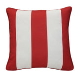 Outdoor Decor by Commonwealth Printed Stripe Outdoor Pillow Cover 18" x 18" Red (Cover Only)