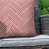 Outdoor Decor by Commonwealth Printed Outdoor Pillow Cover 18" x 18" Red (Cover Only)