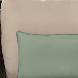 Outdoor Decor by Commonwealth Solid Olefin Textured Lumbar Outdoor Pillow Cover 14" x 26" Sage (Cover Only)