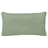 Outdoor Decor by Commonwealth Solid Olefin Textured Lumbar Outdoor Pillow Cover 14" x 26" Sage (Cover Only)