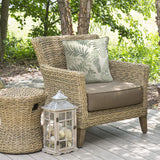 Outdoor Decor by Commonwealth Printed Leaves Outdoor Pillow Cover 18" x 18" Sage (Cover Only)