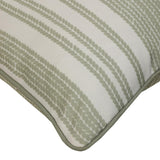 Outdoor Decor by Commonwealth Printed Stripe Outdoor Pillow Cover 18 x 18 Sage (Cover Only)