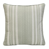 Outdoor Decor by Commonwealth Printed Stripe Outdoor Pillow Cover 18 x 18 Sage (Cover Only)