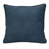 Outdoor Decor by Commonwealth Solid Olefin Textured Outdoor Pillow Cover 18" x 18" Blue (Cover Only)