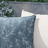 Outdoor Decor by Commonwealth Printed Outdoor Pillow Cover 18" x 18" Blue (Cover Only)