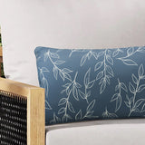 Outdoor Decor by Commonwealth Printed Lumbar Outdoor Pillow Cover 14" x 26" Blue (Cover Only)