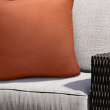 Outdoor Decor by Commonwealth Solid Outdoor Pillow Cover 18" x 18" Terracotta (Cover Only)