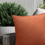 Outdoor Decor by Commonwealth Solid Outdoor Pillow Cover 18" x 18" Terracotta (Cover Only)