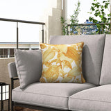 Outdoor Decor by Commonwealth Yellow Plant Print Outdoor Pillow Cover 18" x 18" Multi (Cover Only)