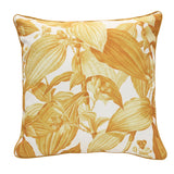 Outdoor Decor by Commonwealth Yellow Plant Print Outdoor Pillow Cover 18" x 18" Multi (Cover Only)