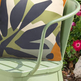 Outdoor Decor by Commonwealth Modern Leaf Print Outdoor Pillow Cover 18" x 18" Multi (Cover Only)