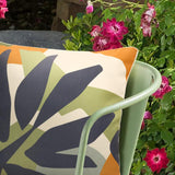 Outdoor Decor by Commonwealth Modern Leaf Print Outdoor Pillow Cover 18" x 18" Multi (Cover Only)