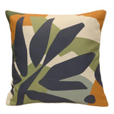 Outdoor Decor by Commonwealth Modern Leaf Print Outdoor Pillow Cover 18" x 18" Multi (Cover Only)