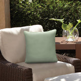 Outdoor Decor by Commonwealth Solid Outdoor Pillow Cover 18" x 18" Sage (Cover Only)