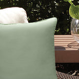 Outdoor Decor by Commonwealth Solid Outdoor Pillow Cover 18" x 18" Sage (Cover Only)
