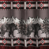 Greenland Home Fashions Timberline Bath Shower Curtain - 72x72", Red
