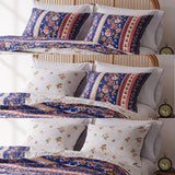 Greenland Home Fashions Marsha Pillow Sham - King 20x36", Blue - King