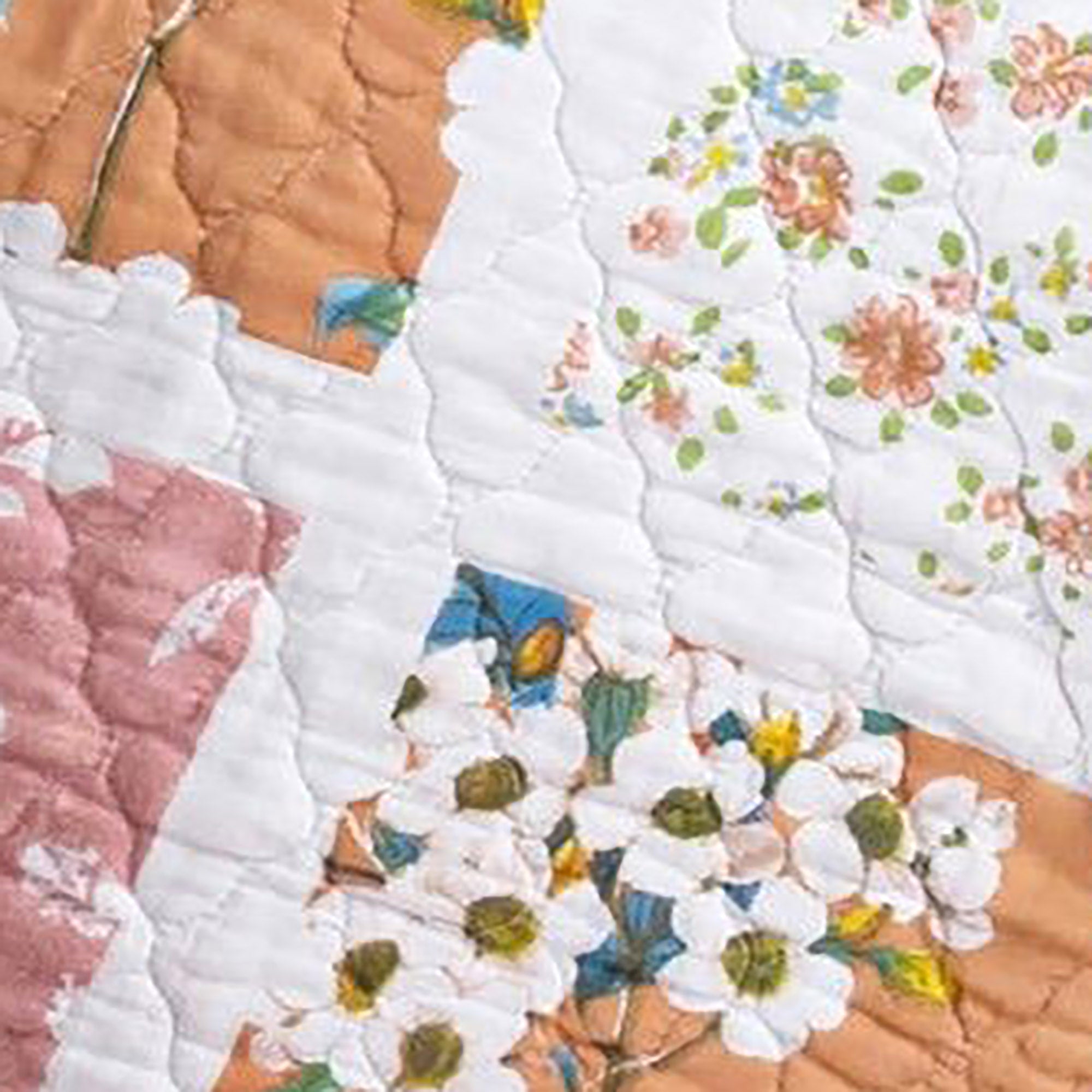 Shabby chic quilted throw deals