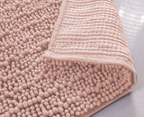 Oliva Gray Nina Chenille Bath Mat - 17x24" Blush