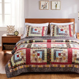 Greenland Home Fashion Colorado Lodge Quilt Set - 2 - Piece - Twin 68x86", Multi - Twin