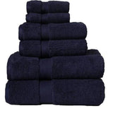 Cozy Home 100% Cotton 6 Piece Towel Set Navy