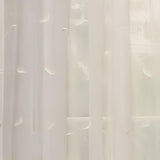 Commonwealth Habitat Hathaway Scroll Motif Tailored Sheer Window Panel - Cream