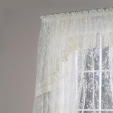 Commonwealth Habitat Mona Lisa Jacquard Lace Tailored Balloon Rod Pocket Curtain Panel - 56x63"