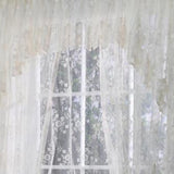 Commonwealth Habitat Mona Lisa Jacquard Lace Tailored Balloon Rod Pocket Curtain Panel - 56x63"