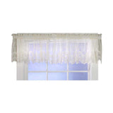 Habitat Mona Lisa Jacquard Scalloped Lace Tailored Valance - 56x15", Shell