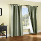 Commonwealth Weathermate tab Insulated Window Curtain, Green