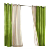 Commonwealth Home Fashions 70316-109-701-96 Gazebo Stripe Grommet Panel 96 in.44; Green