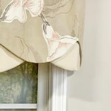 Calla Petticoat Valance 3in Rod Pocket Contrast Bottom Fabric 50in x 15in by RLF Home