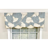 Calla Petticoat Valance 3in Rod Pocket Contrast Bottom Fabric 50in x 15in by RLF Home
