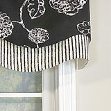 Pouf Floral Glory 3in Rod Pocket Layered Window Valance 50in x 16in by RLF Home